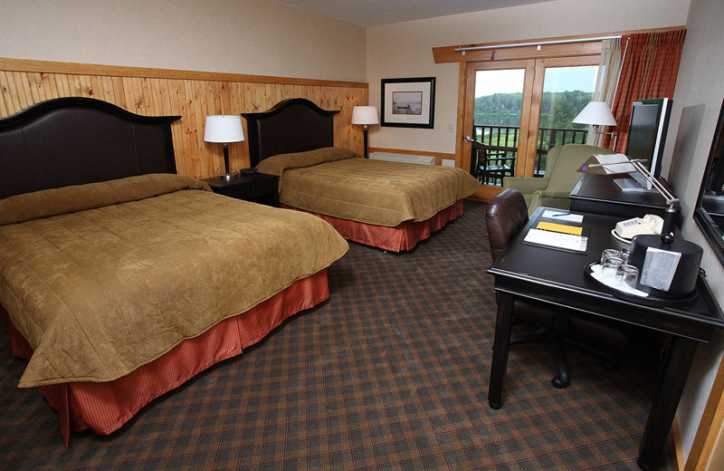 Guest room at Heartwood Conference Center & Retreat.