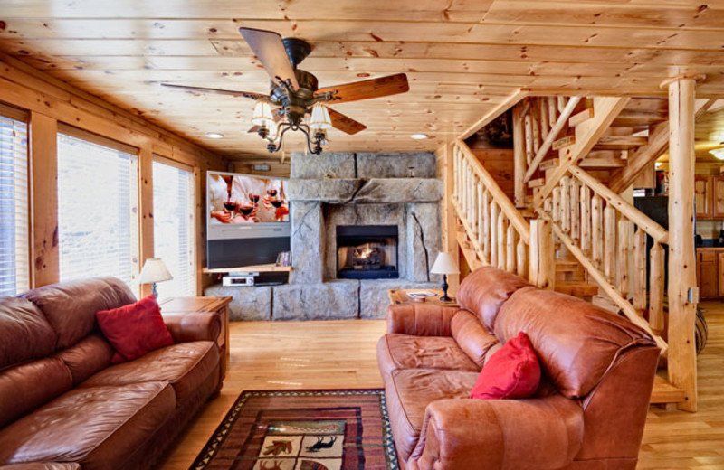 Living room at Alpine Mountain Chalets. 