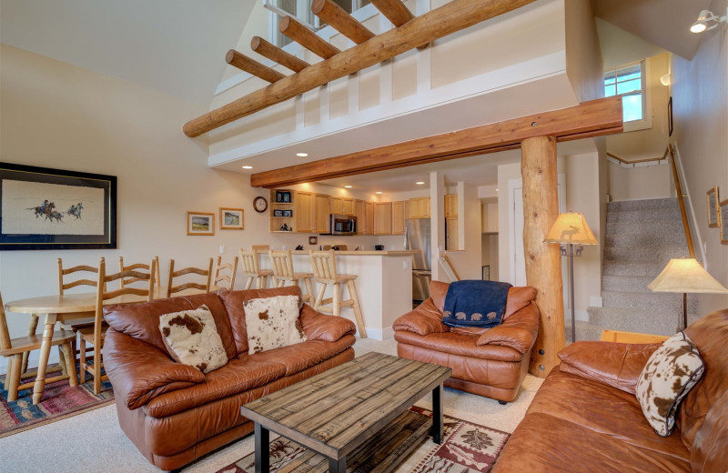 Rental interior at Moonlight Rentals in Big Sky.