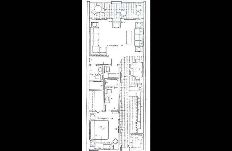 Condo layout at Sunrise Bay Resort & Club Condominium.