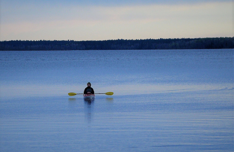 Kayaking at Island View Resort.