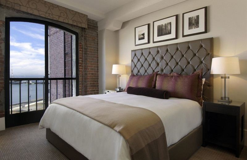 Guest room at The Fairmont Ghirardelli Square.