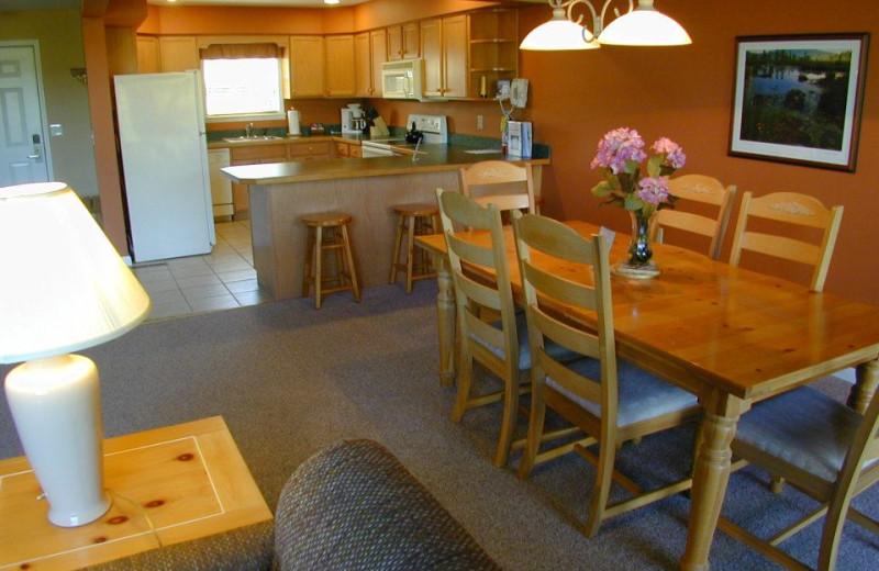 Rental interior at Lake Placid Accommodations.