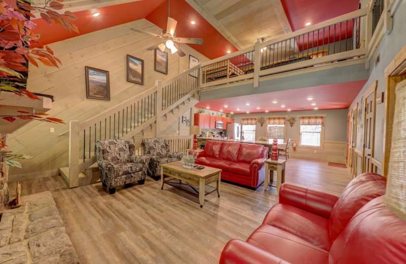 Rental living room at Eden Crest Vacation Rentals, Inc.