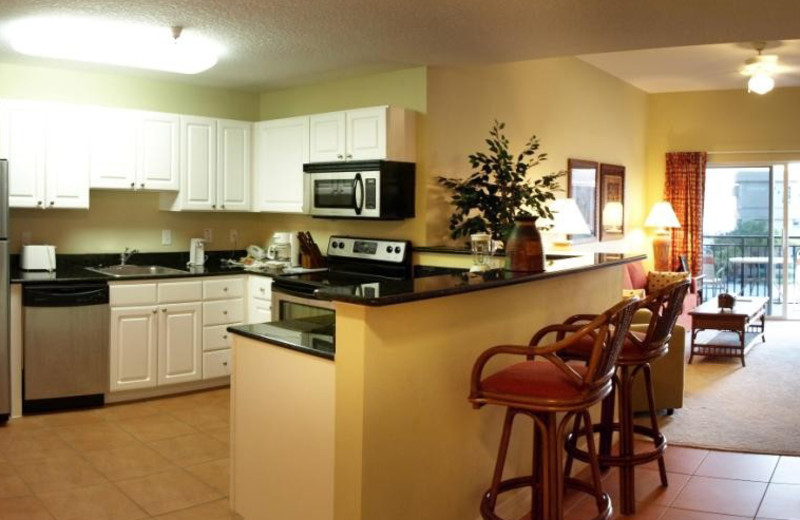 Rental kitchen at Madeira Bay Resort.