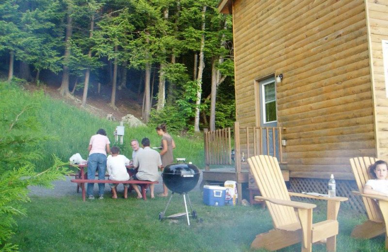 Family BBQ at The Cabins on Harvey's Lake.