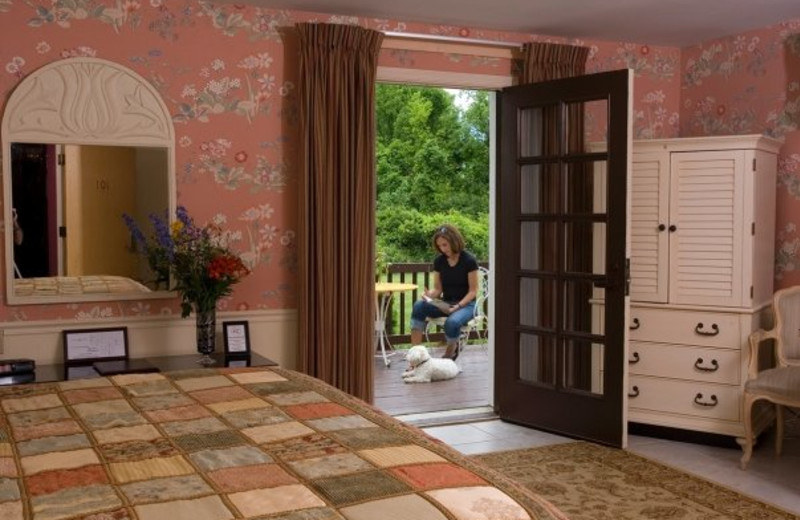 Guest room at La Tourelle Resort & Spa.