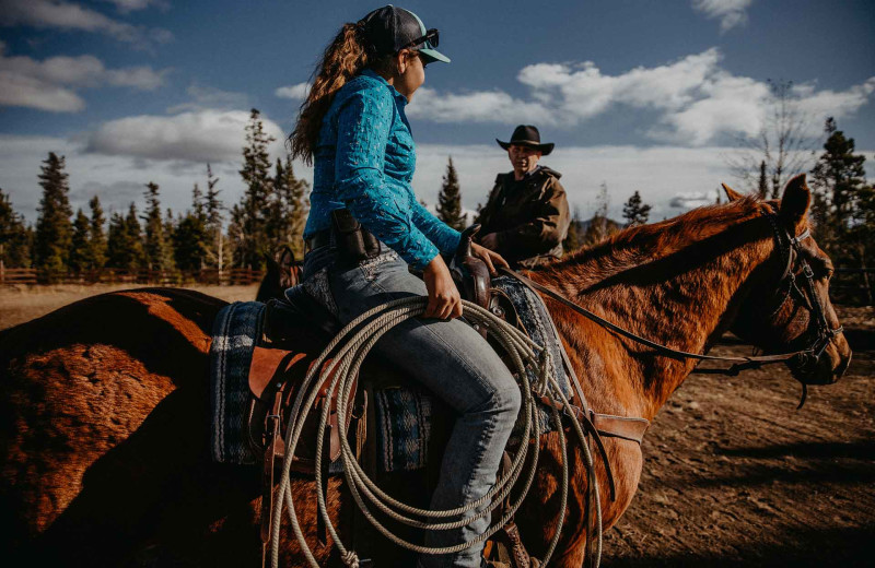 Horseback riding at Big Creek Lodge.