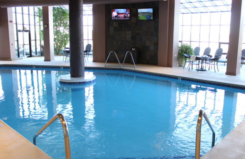 Indoor pool at The Ridge Hotel.