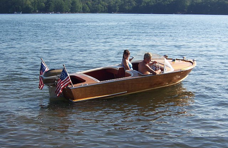 Boating at Sunshine Resort.