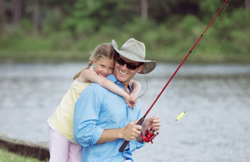 Fishing at La Torretta Lake Resort.