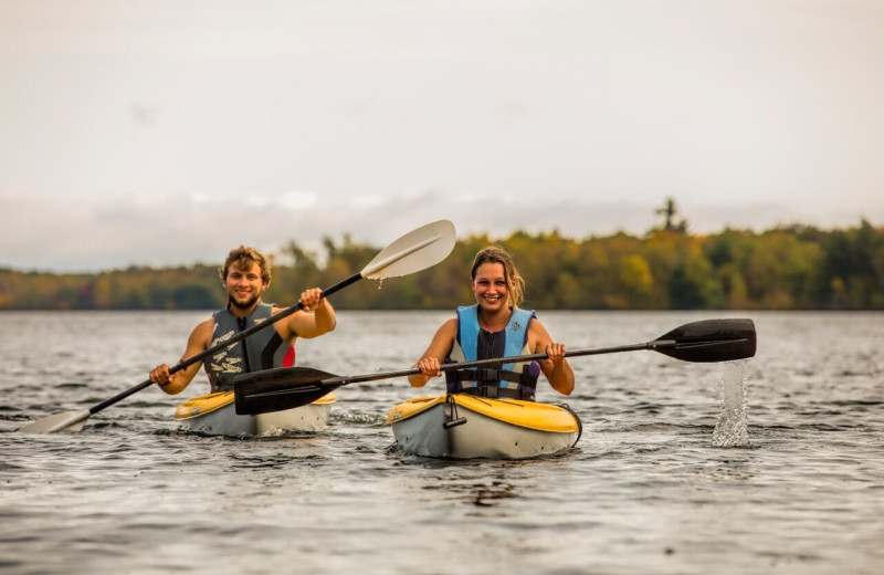 Kayaking at Ruttger's Bay Lake Lodge.