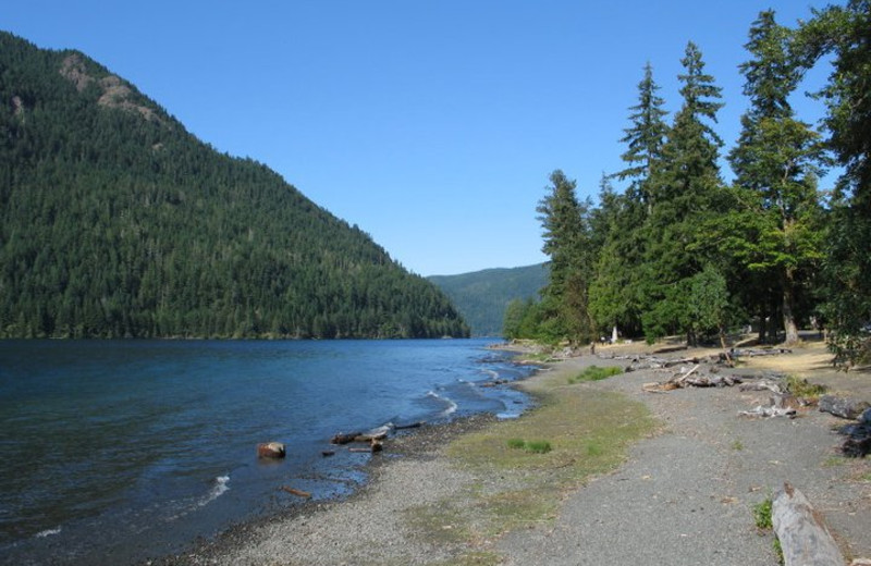 Lake view at Seabrook Cottage Rentals.