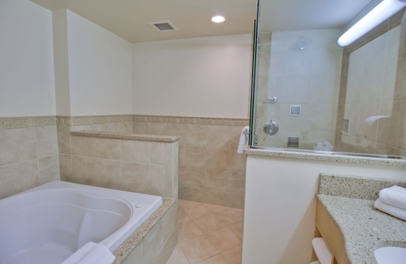 Guest bathroom at Bavarian Inn of Frankenmuth.