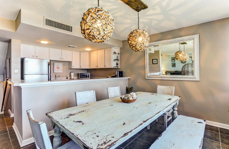 Rental kitchen at Amelia Rentals and Management Services.