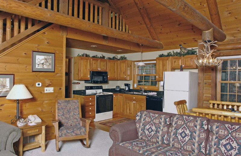 Cabin interior at The Beacons of Minocqua.