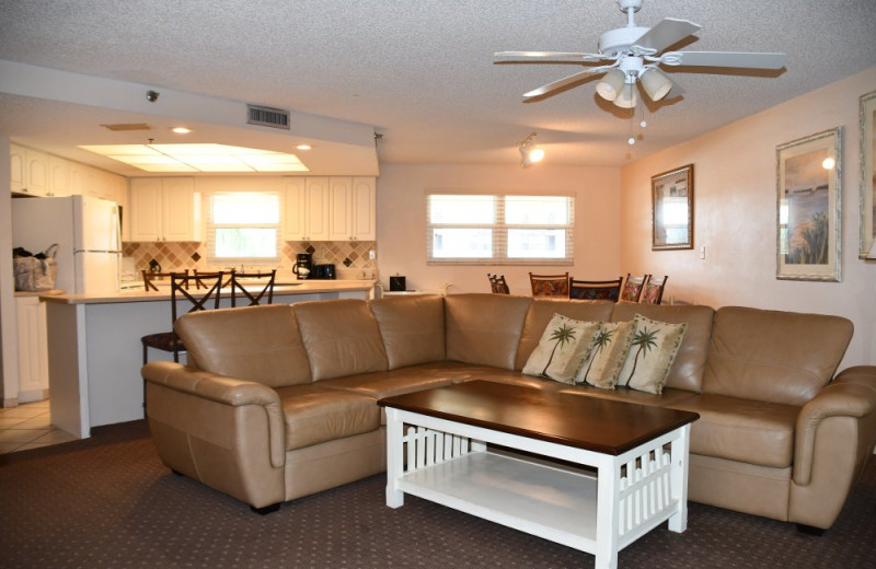 Guest room at Sandpiper Beach Club.