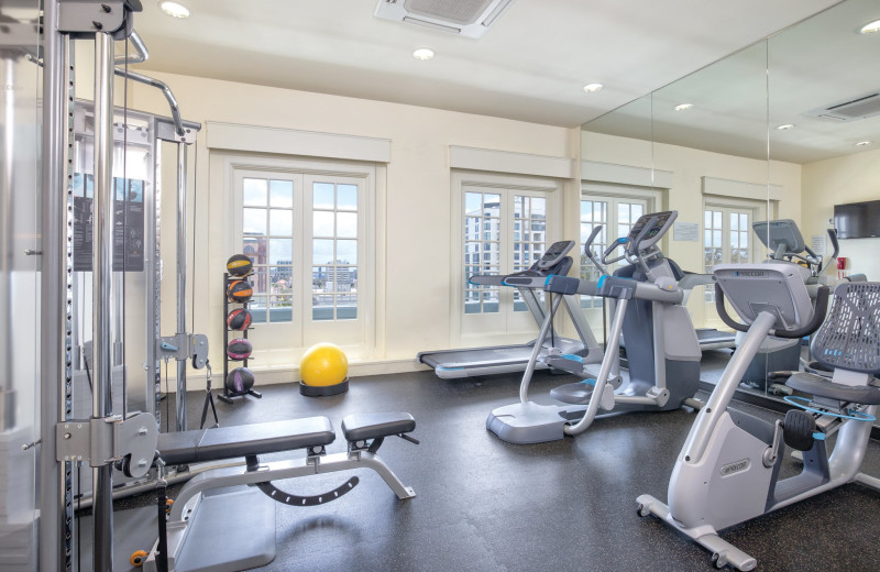 Fitness room at Inn at the Park.