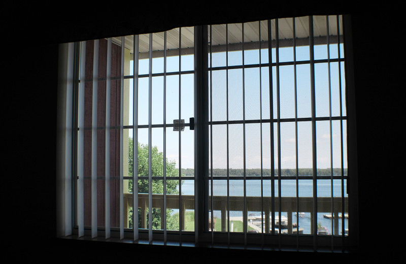 Guest balcony at Rowleys Bay Resort.