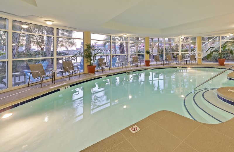 Indoor pool at Hampton Inn Myrtle Beach-Broadway at Beach.