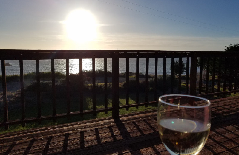 Deck view at The Andiron Seaside Inn 