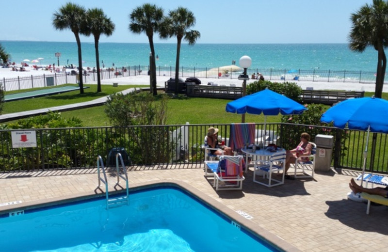 Outdoor pool at Caprice Resort.