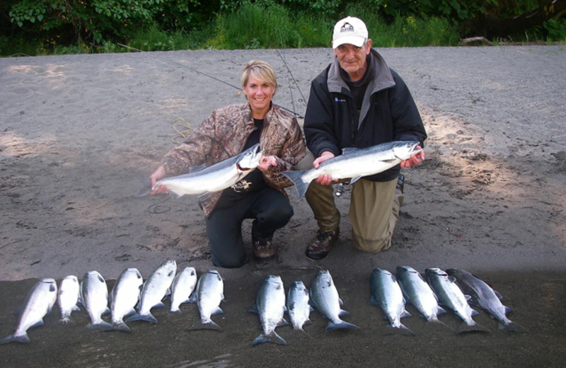 Fishing at Glacier Bear Lodge.