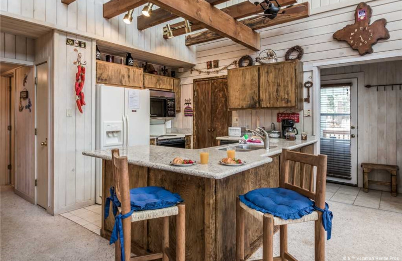 Rental kitchen at Vacation Rental Pros - Ruidoso.