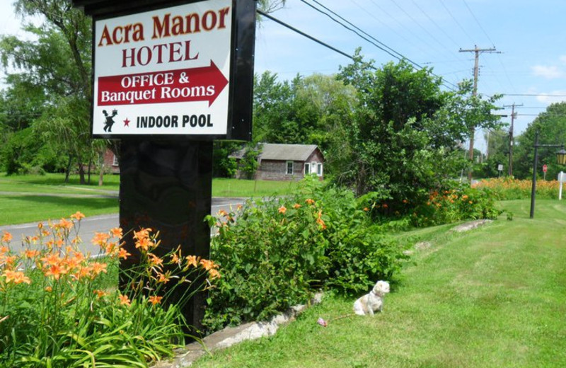 Exterior view of Acra Manor Resort.