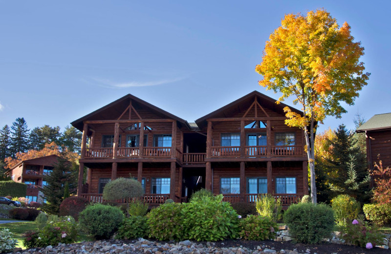 Exterior view of The Lodges at Cresthaven on Lake George.