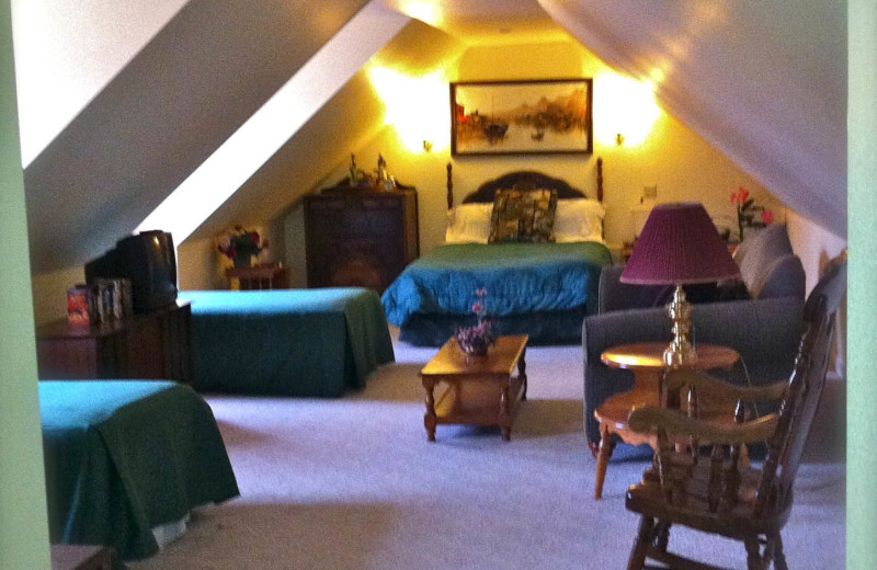 Guest room at The Abbe House Inn.