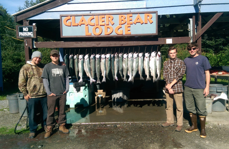 Fishing at Glacier Bear Lodge.