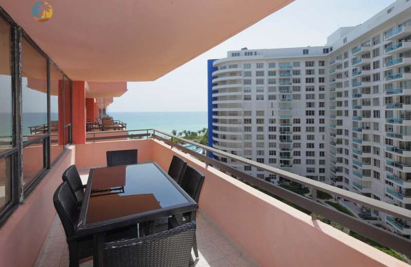 Rental balcony at HORA Vacation Rentals.