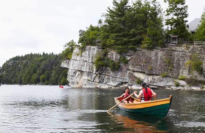 Boating at Mohonk Mountain House.