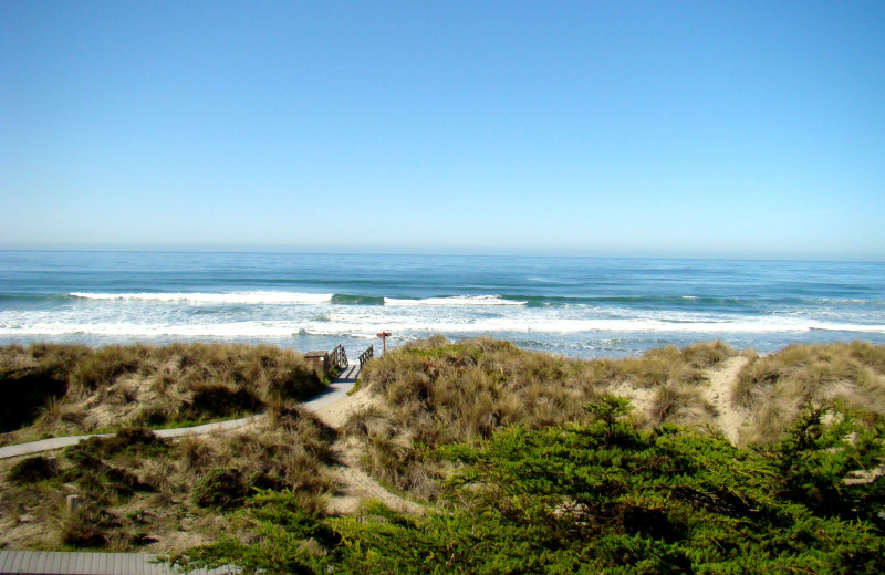 Beach view at Pajaro Dunes Resort.