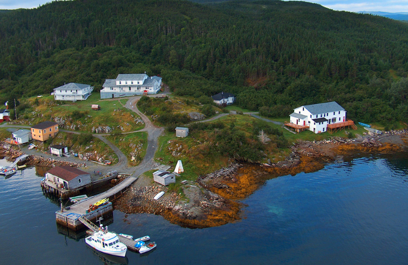 Aerial view of Woody Island Resort.