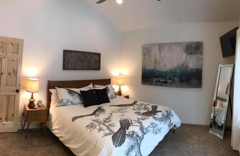 Chalet bedroom at Terry Peak Chalets.