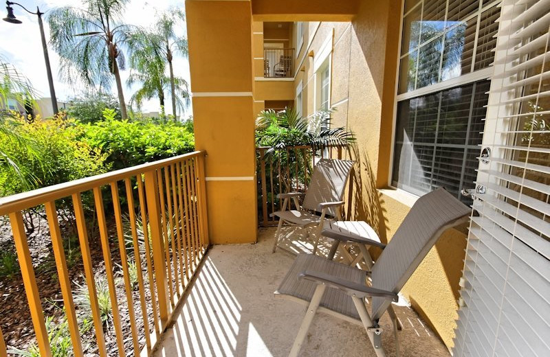 Vacation rental balcony at Vista Cay Inn.