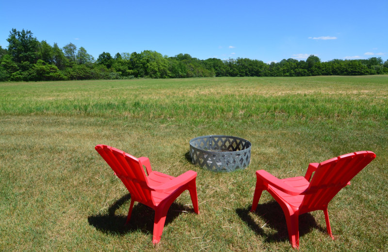 Fire pit at Hop & Vine Inn.