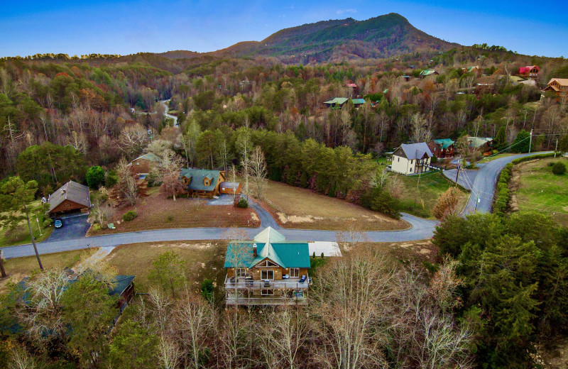 Aerial view of American Patriot Getaways - Sugar Bear.