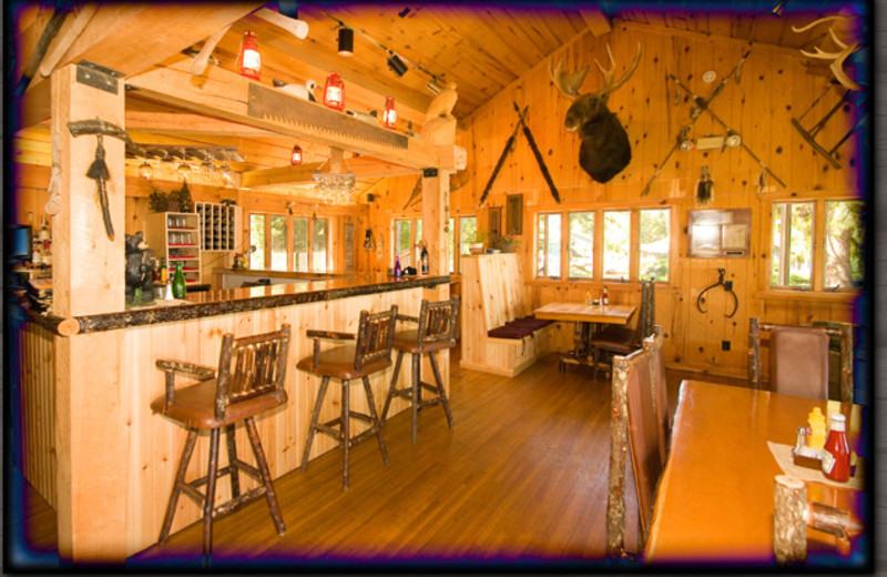 Interior view of Gunflint Lodge.