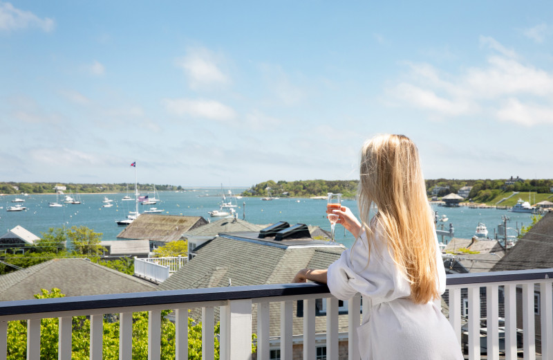 Guest balcony at Vineyard Square Hotel & Suites.