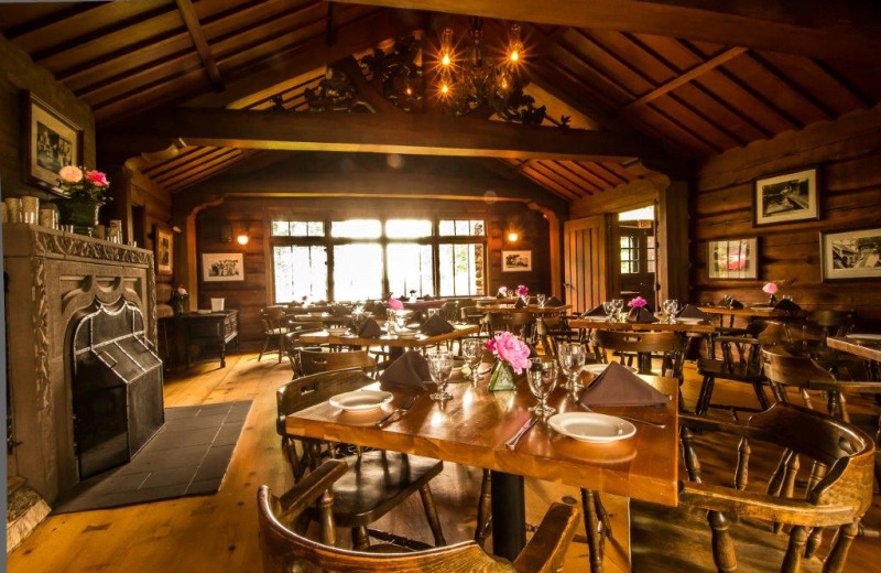 Dining at Stout's Island Lodge.