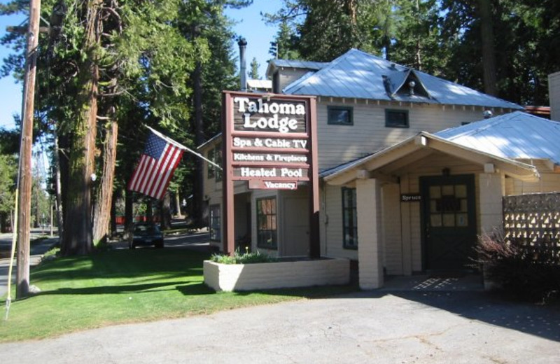 Exterior view at Tahoma Lodge.