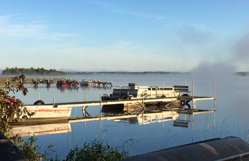 Lake views at Sunset Point Resort.