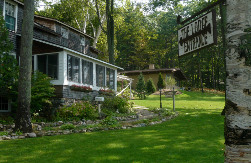 Exterior view of Chimney Corners Resort.