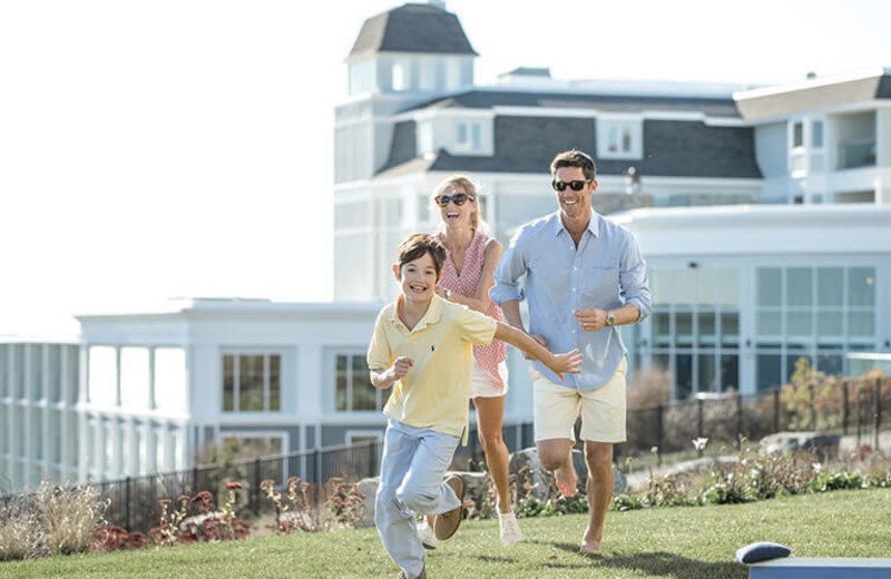 Family at Cliff House Maine.