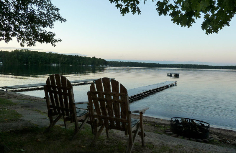 Lake view at Slack's Edgewater Beach Resort.