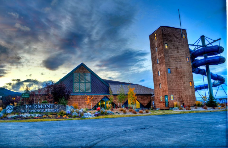 Exterior view of Fairmont Hot Springs Resort.