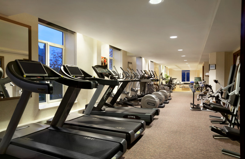 Fitness room at Fairmont Le Manoir Richelieu.
